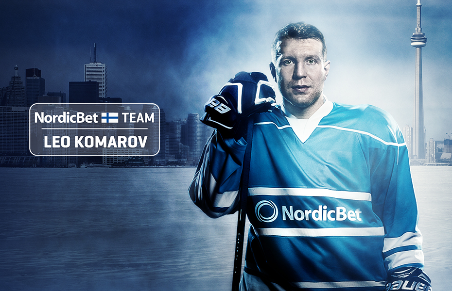 NordicBet ja Leo Komarov aloittavat yhteistyön.