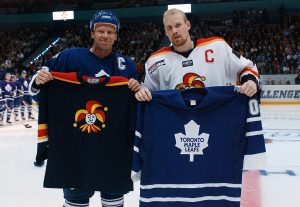 Leafs & Jokerit swap jerseys
