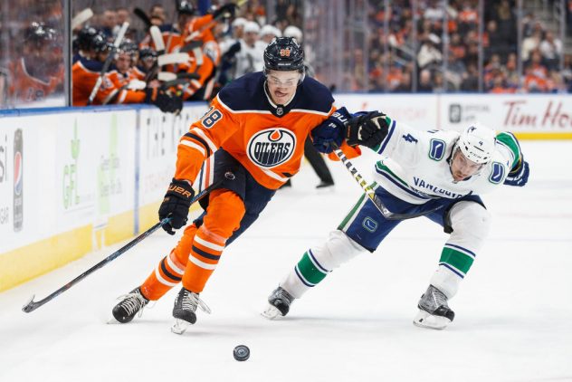 Vancouver Canucks v Edmonton Oilers