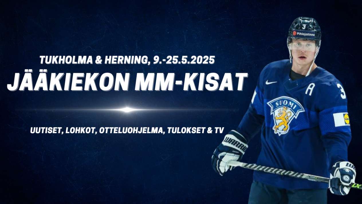 Jääkiekon MMkisat 2025 Ruotsi & Tanska Lohkot, ottelut, tv