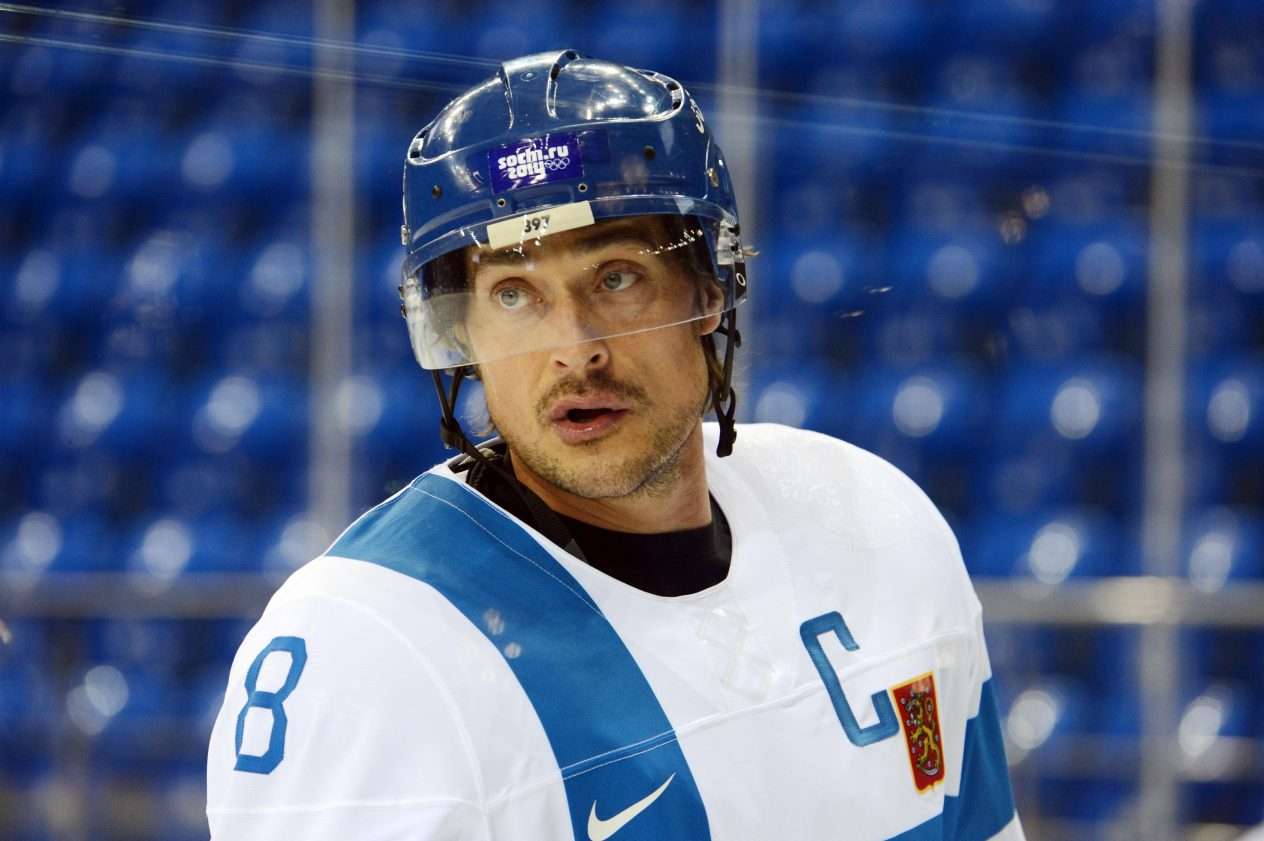 Teemu Selänne toimi Suomen joukkueen kapteenina vuoden 2014 olympialaisissa.