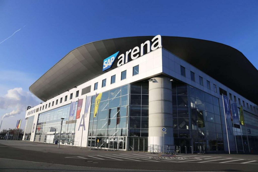 MM-kisat 2027: Mannheimissa sijaitsevalla SAP Arenalla pelataan jääkiekon MM-kisojen otteluita vuonna 2027.